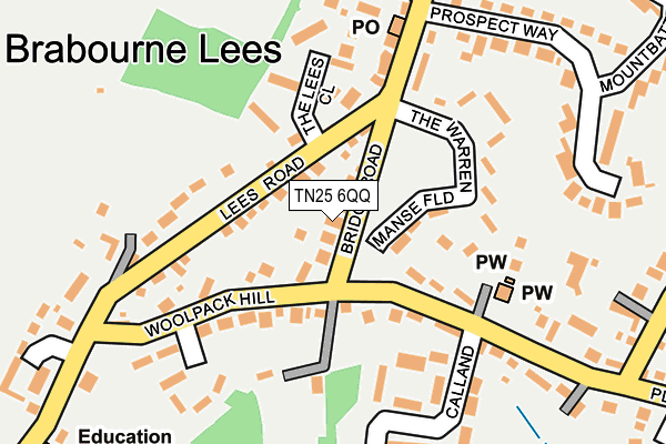 TN25 6QQ map - OS OpenMap – Local (Ordnance Survey) TN25 6QQ map - OS OpenMap – Local (Ordnance Survey)