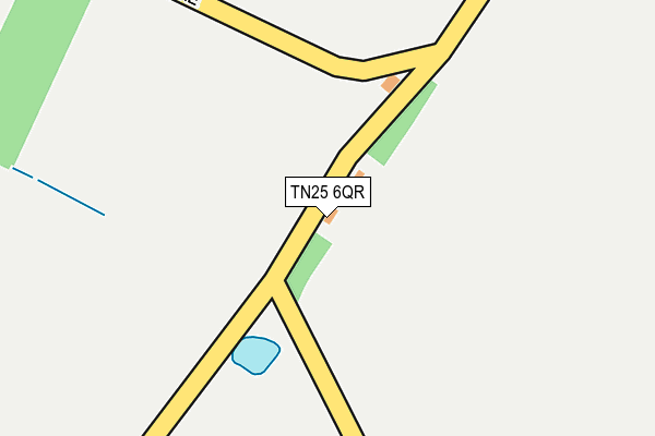 TN25 6QR map - OS OpenMap – Local (Ordnance Survey)