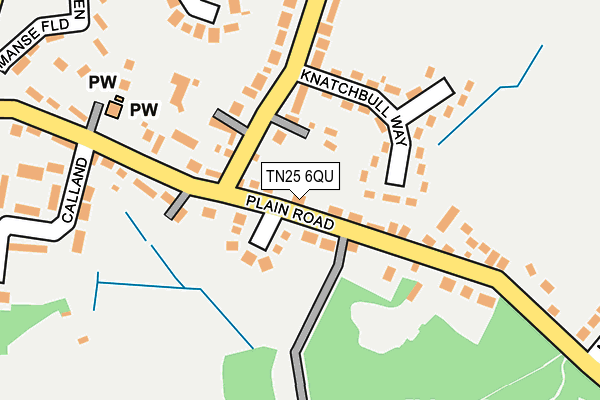 TN25 6QU map - OS OpenMap – Local (Ordnance Survey) TN25 6QU map - OS OpenMap – Local (Ordnance Survey)