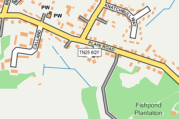 TN25 6QY map - OS OpenMap – Local (Ordnance Survey) TN25 6QY map - OS OpenMap – Local (Ordnance Survey)
