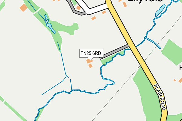 TN25 6RD map - OS OpenMap – Local (Ordnance Survey) TN25 6RD map - OS OpenMap – Local (Ordnance Survey)