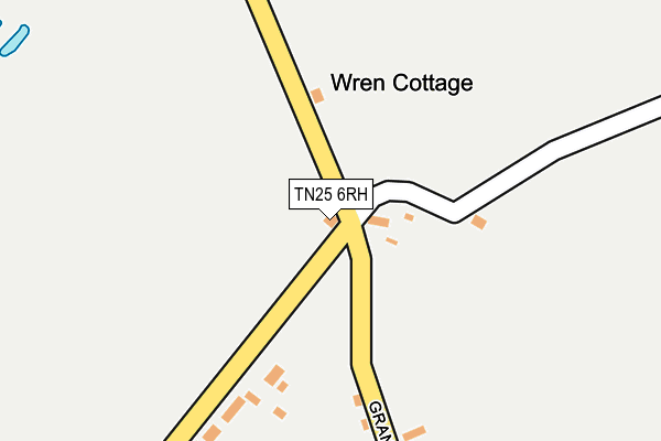 TN25 6RH map - OS OpenMap – Local (Ordnance Survey) TN25 6RH map - OS OpenMap – Local (Ordnance Survey)