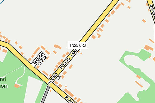 TN25 6RJ map - OS OpenMap – Local (Ordnance Survey) TN25 6RJ map - OS OpenMap – Local (Ordnance Survey)