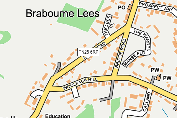 TN25 6RP map - OS OpenMap – Local (Ordnance Survey) TN25 6RP map - OS OpenMap – Local (Ordnance Survey)