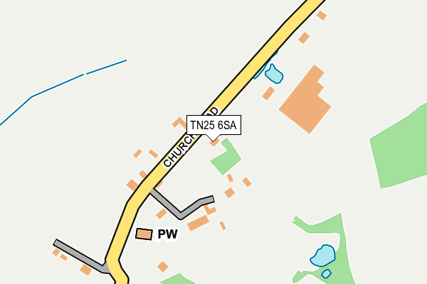 TN25 6SA map - OS OpenMap – Local (Ordnance Survey) TN25 6SA map - OS OpenMap – Local (Ordnance Survey)