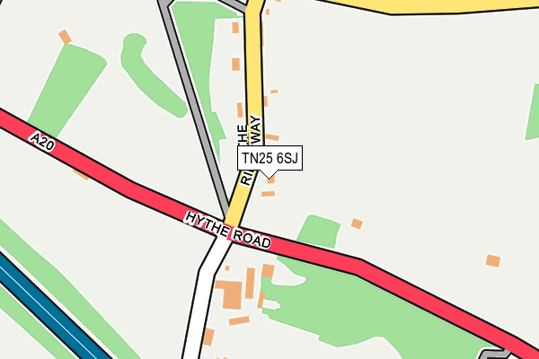 TN25 6SJ map - OS OpenMap – Local (Ordnance Survey) TN25 6SJ map - OS OpenMap – Local (Ordnance Survey)