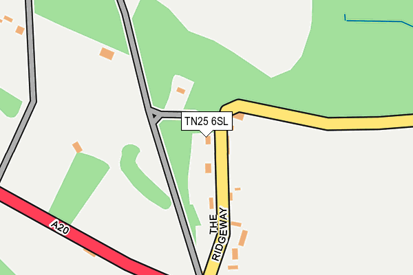 TN25 6SL map - OS OpenMap – Local (Ordnance Survey) TN25 6SL map - OS OpenMap – Local (Ordnance Survey)