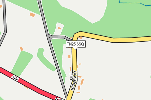 TN25 6SQ map - OS OpenMap – Local (Ordnance Survey) TN25 6SQ map - OS OpenMap – Local (Ordnance Survey)
