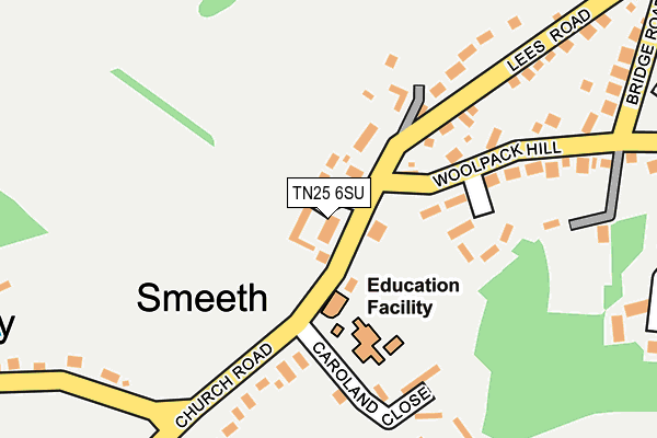 TN25 6SU map - OS OpenMap – Local (Ordnance Survey) TN25 6SU map - OS OpenMap – Local (Ordnance Survey)