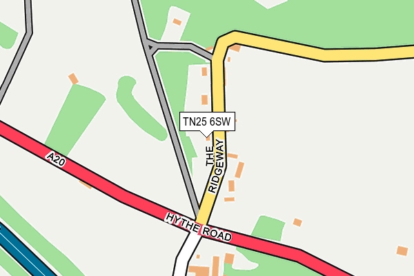 TN25 6SW map - OS OpenMap – Local (Ordnance Survey) TN25 6SW map - OS OpenMap – Local (Ordnance Survey)
