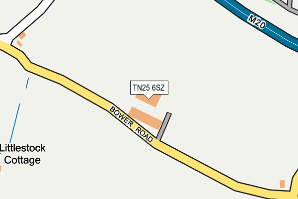 TN25 6SZ map - OS OpenMap – Local (Ordnance Survey) TN25 6SZ map - OS OpenMap – Local (Ordnance Survey)
