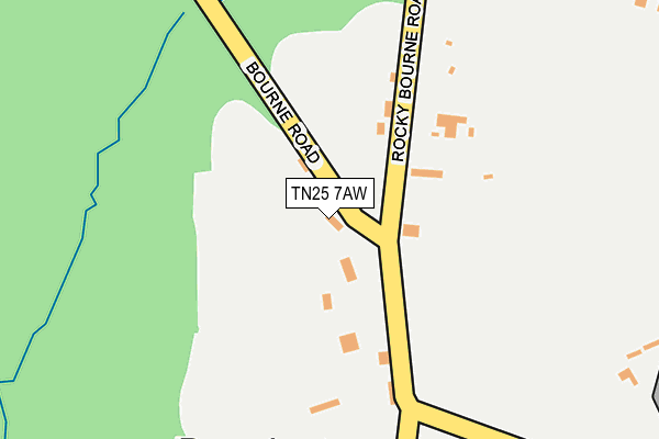 TN25 7AW map - OS OpenMap – Local (Ordnance Survey) TN25 7AW map - OS OpenMap – Local (Ordnance Survey)