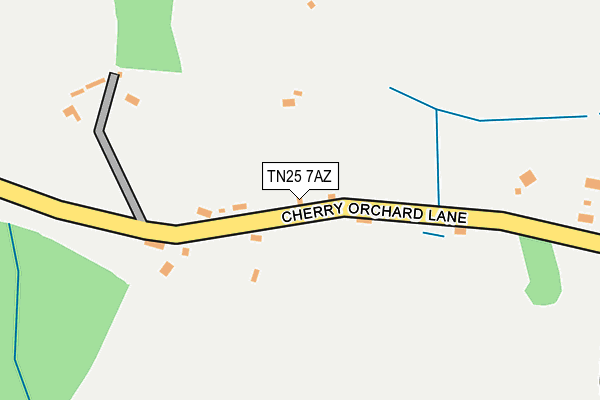 TN25 7AZ map - OS OpenMap – Local (Ordnance Survey) TN25 7AZ map - OS OpenMap – Local (Ordnance Survey)