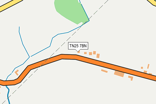 TN25 7BN map - OS OpenMap – Local (Ordnance Survey) TN25 7BN map - OS OpenMap – Local (Ordnance Survey)
