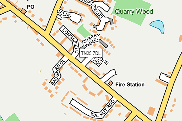 TN25 7DL map - OS OpenMap – Local (Ordnance Survey) TN25 7DL map - OS OpenMap – Local (Ordnance Survey)