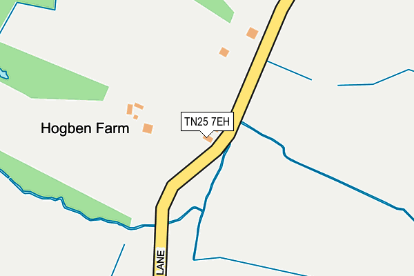 TN25 7EH map - OS OpenMap – Local (Ordnance Survey)