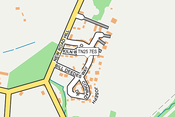 TN25 7ES map - OS OpenMap – Local (Ordnance Survey) TN25 7ES map - OS OpenMap – Local (Ordnance Survey)