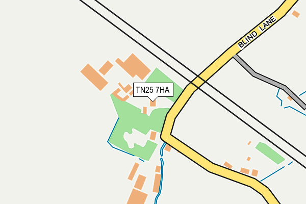 TN25 7HA map - OS OpenMap – Local (Ordnance Survey) TN25 7HA map - OS OpenMap – Local (Ordnance Survey)