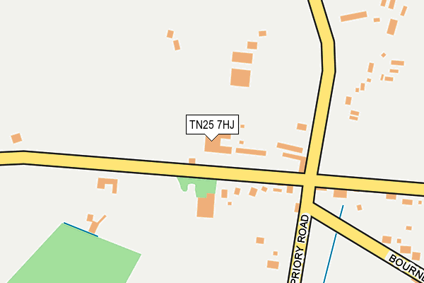 TN25 7HJ map - OS OpenMap – Local (Ordnance Survey) TN25 7HJ map - OS OpenMap – Local (Ordnance Survey)