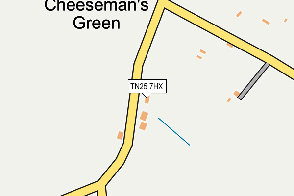 TN25 7HX map - OS OpenMap – Local (Ordnance Survey) TN25 7HX map - OS OpenMap – Local (Ordnance Survey)