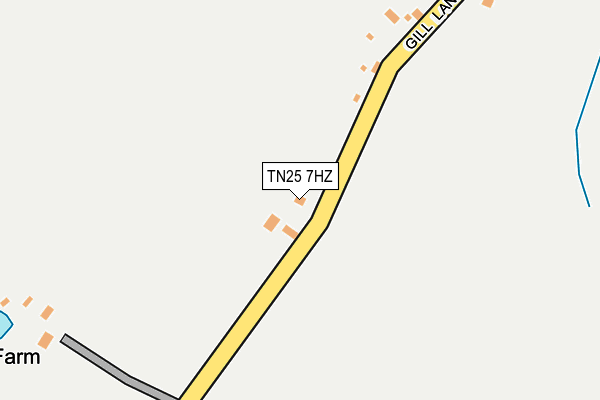 TN25 7HZ map - OS OpenMap – Local (Ordnance Survey) TN25 7HZ map - OS OpenMap – Local (Ordnance Survey)