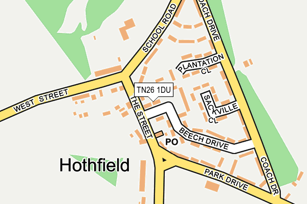 TN26 1DU map - OS OpenMap – Local (Ordnance Survey) TN26 1DU map - OS OpenMap – Local (Ordnance Survey)