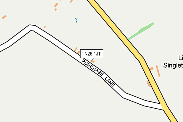 TN26 1JT map - OS OpenMap – Local (Ordnance Survey) TN26 1JT map - OS OpenMap – Local (Ordnance Survey)