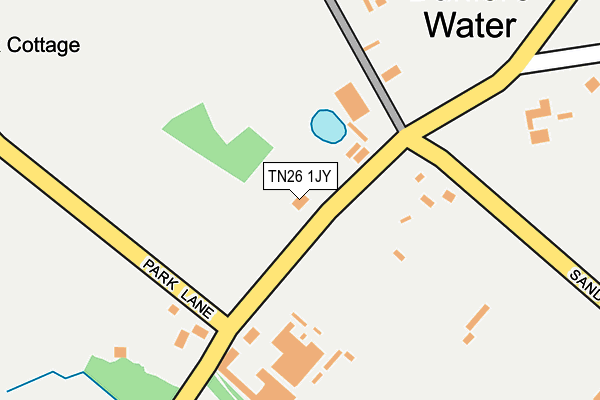 TN26 1JY map - OS OpenMap – Local (Ordnance Survey) TN26 1JY map - OS OpenMap – Local (Ordnance Survey)