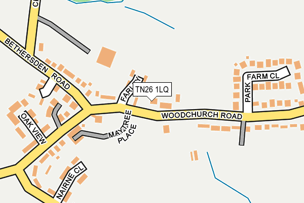 TN26 1LQ map - OS OpenMap – Local (Ordnance Survey) TN26 1LQ map - OS OpenMap – Local (Ordnance Survey)