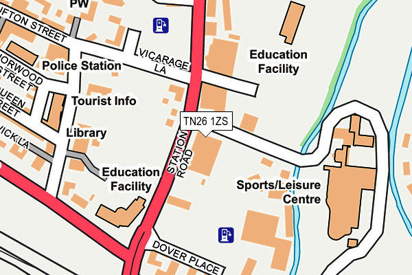 TN26 1ZS map - OS OpenMap – Local (Ordnance Survey) TN26 1ZS map - OS OpenMap – Local (Ordnance Survey)