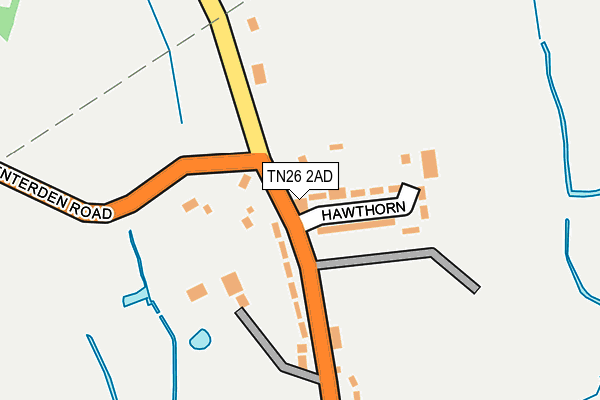 TN26 2AD map - OS OpenMap – Local (Ordnance Survey) TN26 2AD map - OS OpenMap – Local (Ordnance Survey)