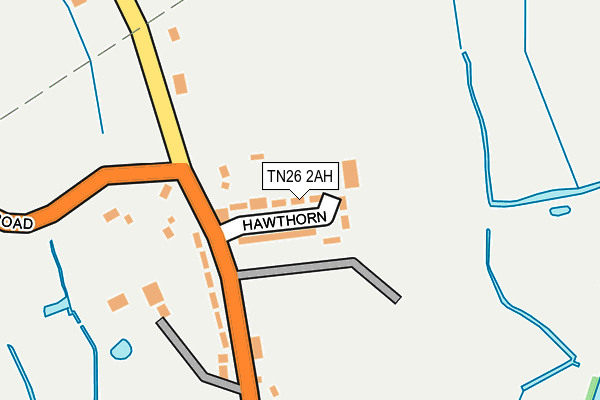 TN26 2AH map - OS OpenMap – Local (Ordnance Survey) TN26 2AH map - OS OpenMap – Local (Ordnance Survey)