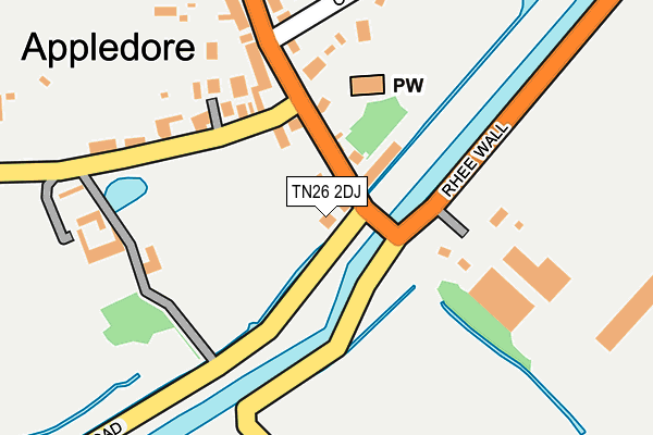 TN26 2DJ map - OS OpenMap – Local (Ordnance Survey) TN26 2DJ map - OS OpenMap – Local (Ordnance Survey)