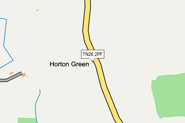TN26 2PF map - OS OpenMap – Local (Ordnance Survey) TN26 2PF map - OS OpenMap – Local (Ordnance Survey)