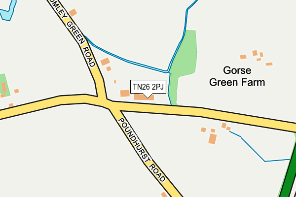 TN26 2PJ map - OS OpenMap – Local (Ordnance Survey) TN26 2PJ map - OS OpenMap – Local (Ordnance Survey)