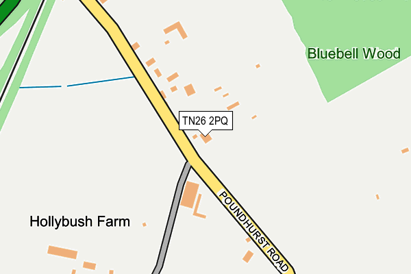 TN26 2PQ map - OS OpenMap – Local (Ordnance Survey) TN26 2PQ map - OS OpenMap – Local (Ordnance Survey)