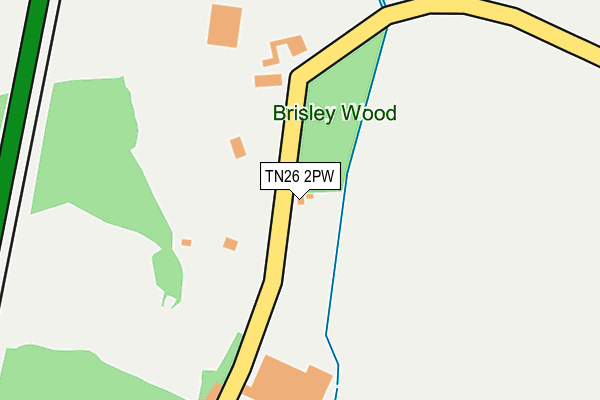 TN26 2PW map - OS OpenMap – Local (Ordnance Survey) TN26 2PW map - OS OpenMap – Local (Ordnance Survey)