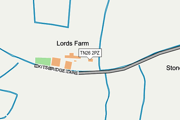 TN26 2PZ map - OS OpenMap – Local (Ordnance Survey) TN26 2PZ map - OS OpenMap – Local (Ordnance Survey)