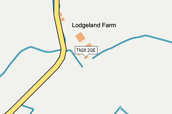TN26 2QE map - OS OpenMap – Local (Ordnance Survey) TN26 2QE map - OS OpenMap – Local (Ordnance Survey)