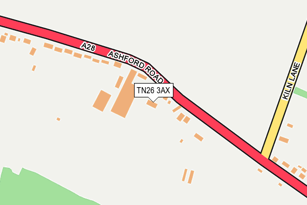 TN26 3AX map - OS OpenMap – Local (Ordnance Survey) TN26 3AX map - OS OpenMap – Local (Ordnance Survey)