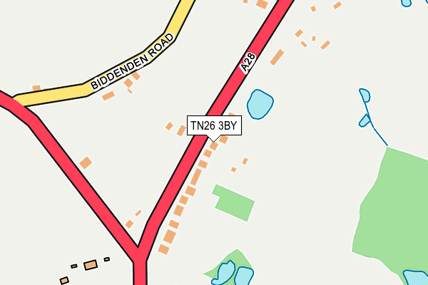 TN26 3BY map - OS OpenMap – Local (Ordnance Survey) TN26 3BY map - OS OpenMap – Local (Ordnance Survey)