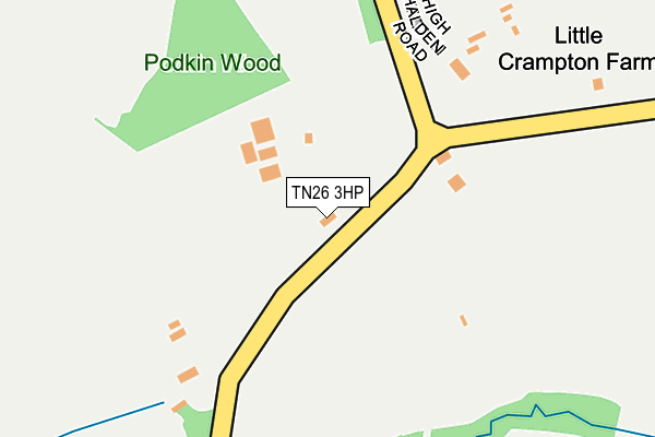 TN26 3HP map - OS OpenMap – Local (Ordnance Survey) TN26 3HP map - OS OpenMap – Local (Ordnance Survey)