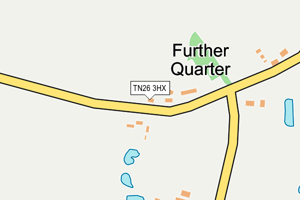 TN26 3HX map - OS OpenMap – Local (Ordnance Survey) TN26 3HX map - OS OpenMap – Local (Ordnance Survey)