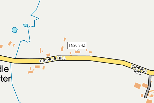 TN26 3HZ map - OS OpenMap – Local (Ordnance Survey) TN26 3HZ map - OS OpenMap – Local (Ordnance Survey)