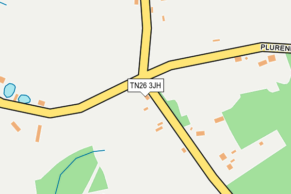 TN26 3JH map - OS OpenMap – Local (Ordnance Survey) TN26 3JH map - OS OpenMap – Local (Ordnance Survey)