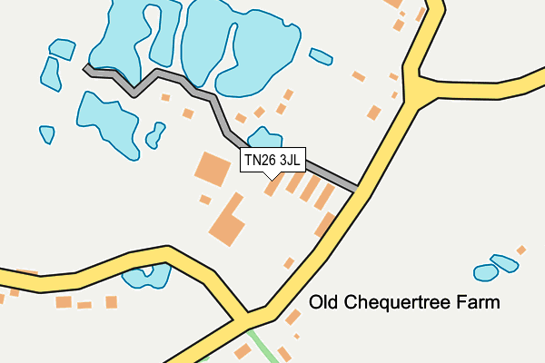 TN26 3JL map - OS OpenMap – Local (Ordnance Survey) TN26 3JL map - OS OpenMap – Local (Ordnance Survey)