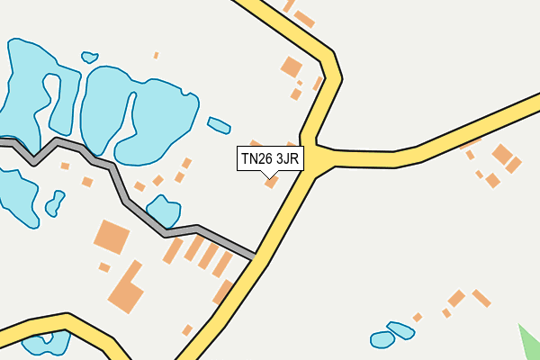 TN26 3JR map - OS OpenMap – Local (Ordnance Survey) TN26 3JR map - OS OpenMap – Local (Ordnance Survey)