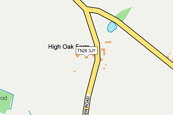 TN26 3JY map - OS OpenMap – Local (Ordnance Survey) TN26 3JY map - OS OpenMap – Local (Ordnance Survey)