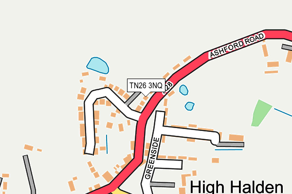 TN26 3NQ map - OS OpenMap – Local (Ordnance Survey) TN26 3NQ map - OS OpenMap – Local (Ordnance Survey)