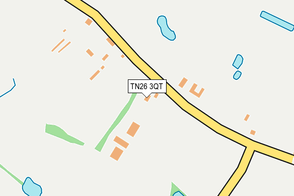 TN26 3QT map - OS OpenMap – Local (Ordnance Survey) TN26 3QT map - OS OpenMap – Local (Ordnance Survey)
